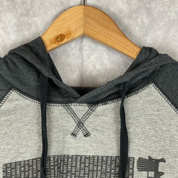 River Wear Muskoka Canada Gray Maple Leaf Hoodie Size XL - Picture 3 of 10